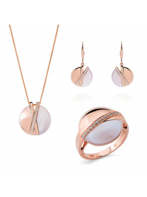 Moragene Argent Set: Necklace + Earrings + Ring SET-7506/RG