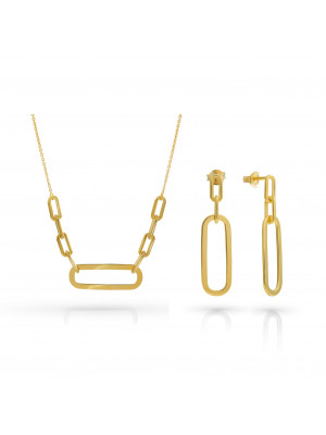 Essence Argent Set: Necklace + Earrings SET-7560/G