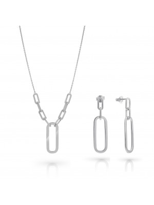 Essence Argent Set: Necklace + Earrings SET-7560