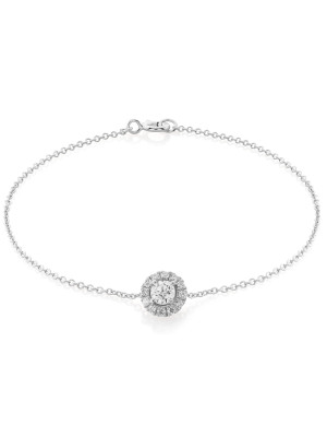 Gilda Or blanc 18C Bracelet AD-1029