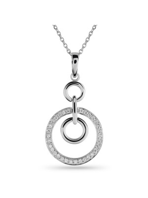 Dorothee Or blanc 18C Pendentif HD-4178