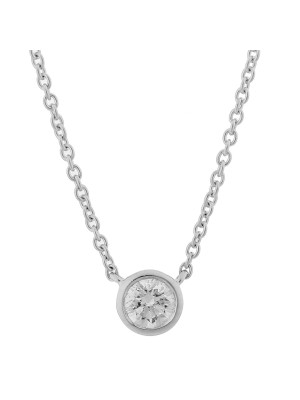 Alexandria Or blanc 18C Collier avec pendentif KD-2034