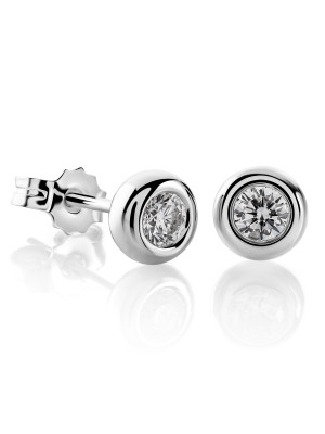 Alexandria Or blanc 18C Puce d'oreille OD-5295