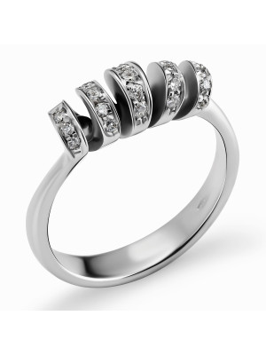 Or blanc 18C Bague RD-3200