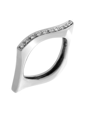 Or blanc 18C Bague RD-3228