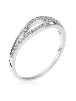 Or blanc 18C Bague RD-3234