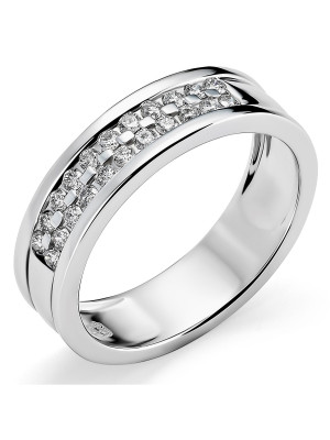 Or blanc 18C Bague RD-3253