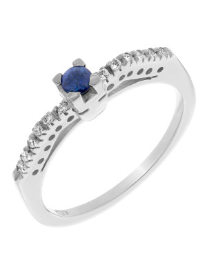 Or blanc 18C Bague RD-33010