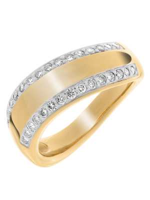 Or Jaune 18C Bague RD-33092