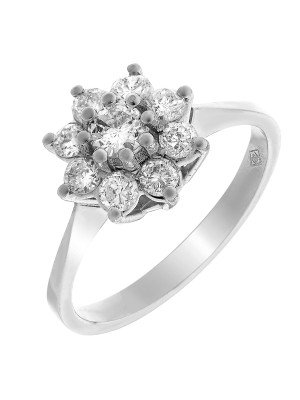 Or blanc 18C Bague RD-33167