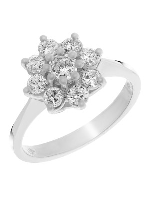 Or blanc 18C Bague RD-33168