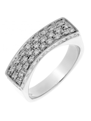 Or blanc 18C Bague RD-33194