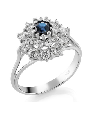 Or blanc 18C Bague RD-33267