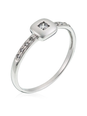 Or blanc 18C Bague RD-33349