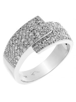 Or blanc 18C Bague RD-33398