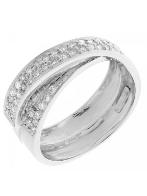 Or blanc 18C Bague RD-33399