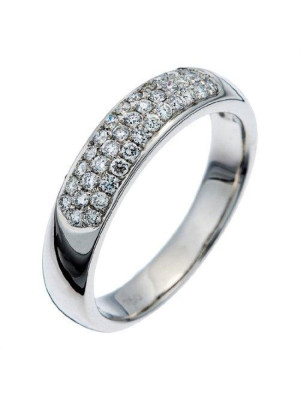 Or blanc 18C Bague RD-3356