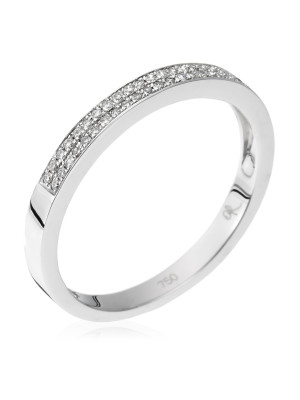 Or blanc 18C Bague RD-3365