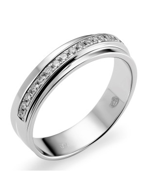 Or blanc 18C Bague RD-3369