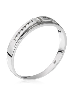 Or blanc 18C Bague RD-3371