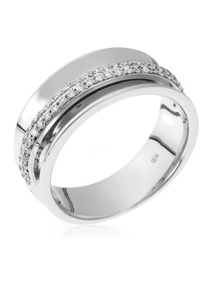 Or blanc 18C Bague RD-3374