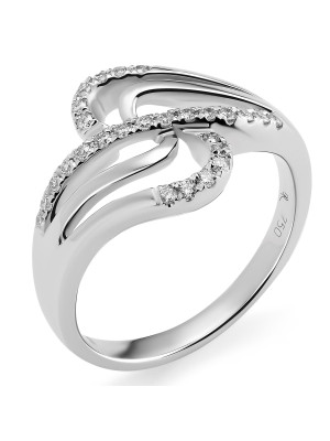 Or blanc 18C Bague RD-3375