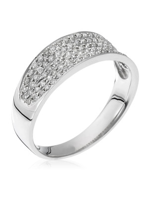 Or blanc 18C Bague RD-3380