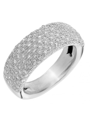 Or blanc 18C Bague RD-3396