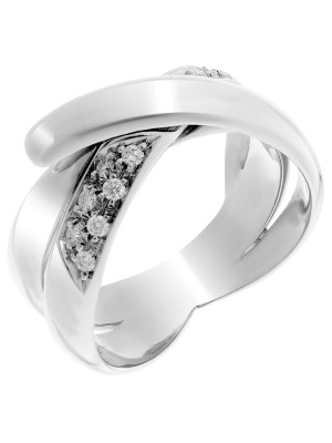 Or blanc 18C Bague RD-3413