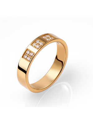 Or Jaune 18C Bague RD-B1266/45/DJ