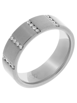 Or blanc 18C Bague RD-B3304/6/DG