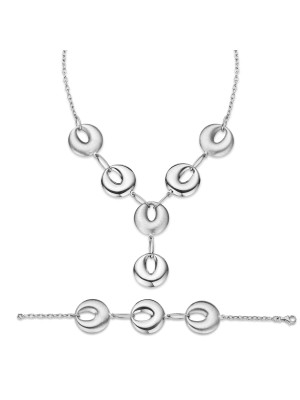 Argent Set: Collier + Bracelet SET-018