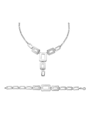 Argent Set: Collier + Bracelet SET-023