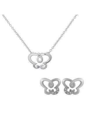 Joya Argent Set: Collier-Pendentif + Boucles d'oreilles SET-7088