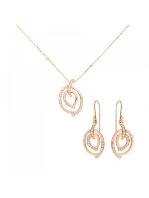 Celine Argent Set: Collier-Pendentif + Boucles d'oreilles SET-7114/RG