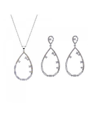 Islia Argent Set: Necklace + Earrings SET-7423