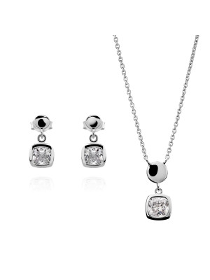 Myrela Argent Set: Necklace + Earrings SET-7486