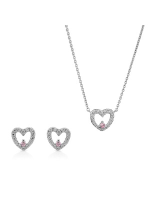 Marise Argent Set: Necklace + Earrings SET-7488