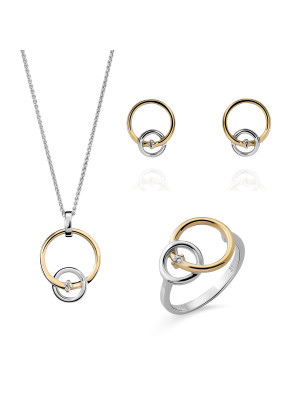 Antoine Argent Set: Necklace + Earrings + Ring SET-7503/1