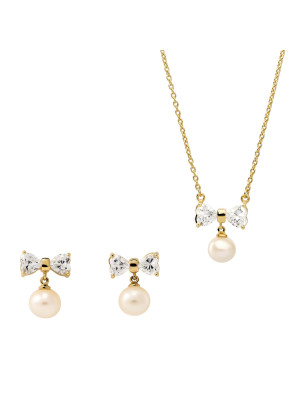 Sparkle Argent Set: Collier-Pendentif + Boucles d'oreilles SET-7512