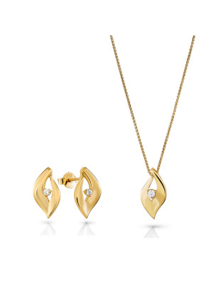 Milan Argent Set: Collier-Pendentif + Boucles d'oreilles SET-7519/G