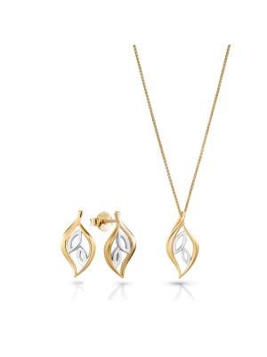 Charlotte Argent Set: Collier-Pendentif + Boucles d'oreilles SET-7523/G