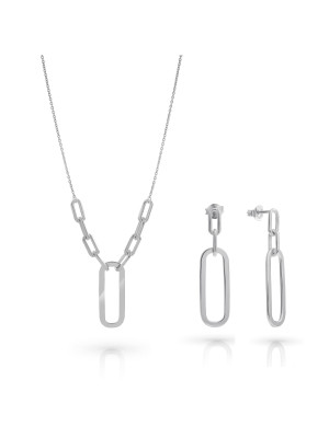 Essence Argent Set: Necklace + Earrings SET-7560