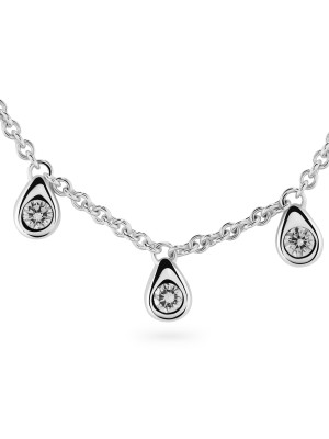 Arina Or blanc 18C Collier TR-006/1