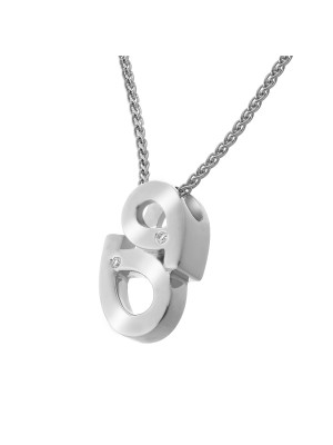 Argent Collier avec pendentif ZH-4382