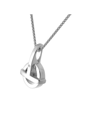 Argent Collier avec pendentif ZH-4385