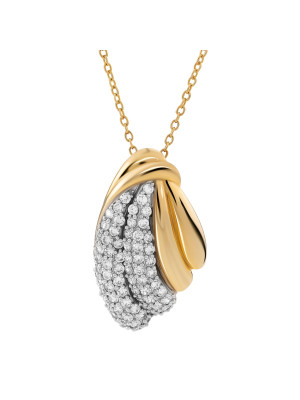 Argent Pendentif avec Chaine ZH-4528 GOLD