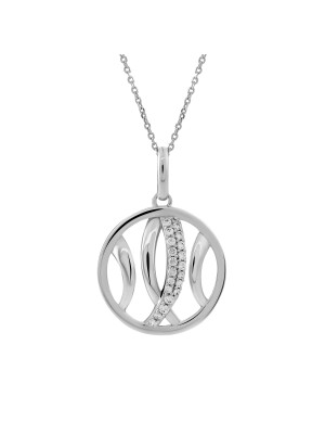 Argent Collier avec pendentif ZH-4768