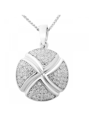 Argent Collier avec pendentif ZH-6043