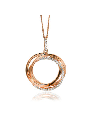 Elsa Argent Collier avec pendentif ZH-7024